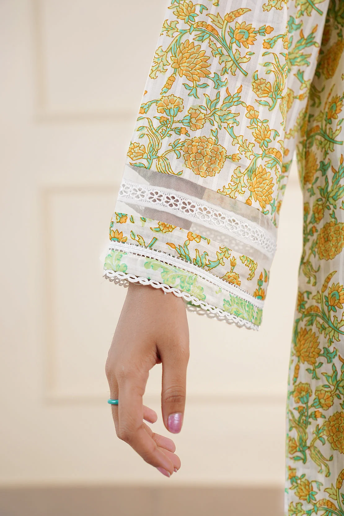 Printed Cotton Stitched 2 Piece (Shirt/Trouser) - Image 6