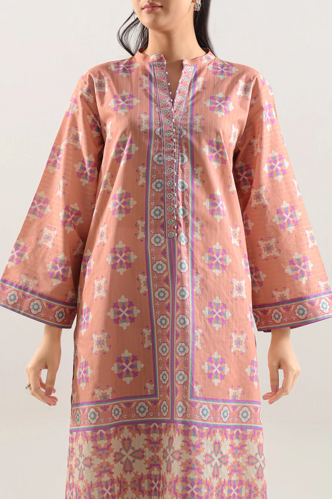 Printed Cotton Stitched 2 Piece (Shirt/Trouser) - Image 2