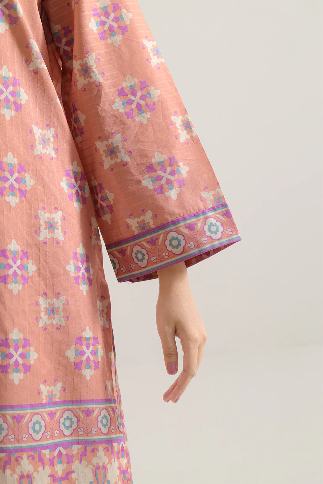 Printed Cotton Stitched 2 Piece (Shirt/Trouser) - Image 5