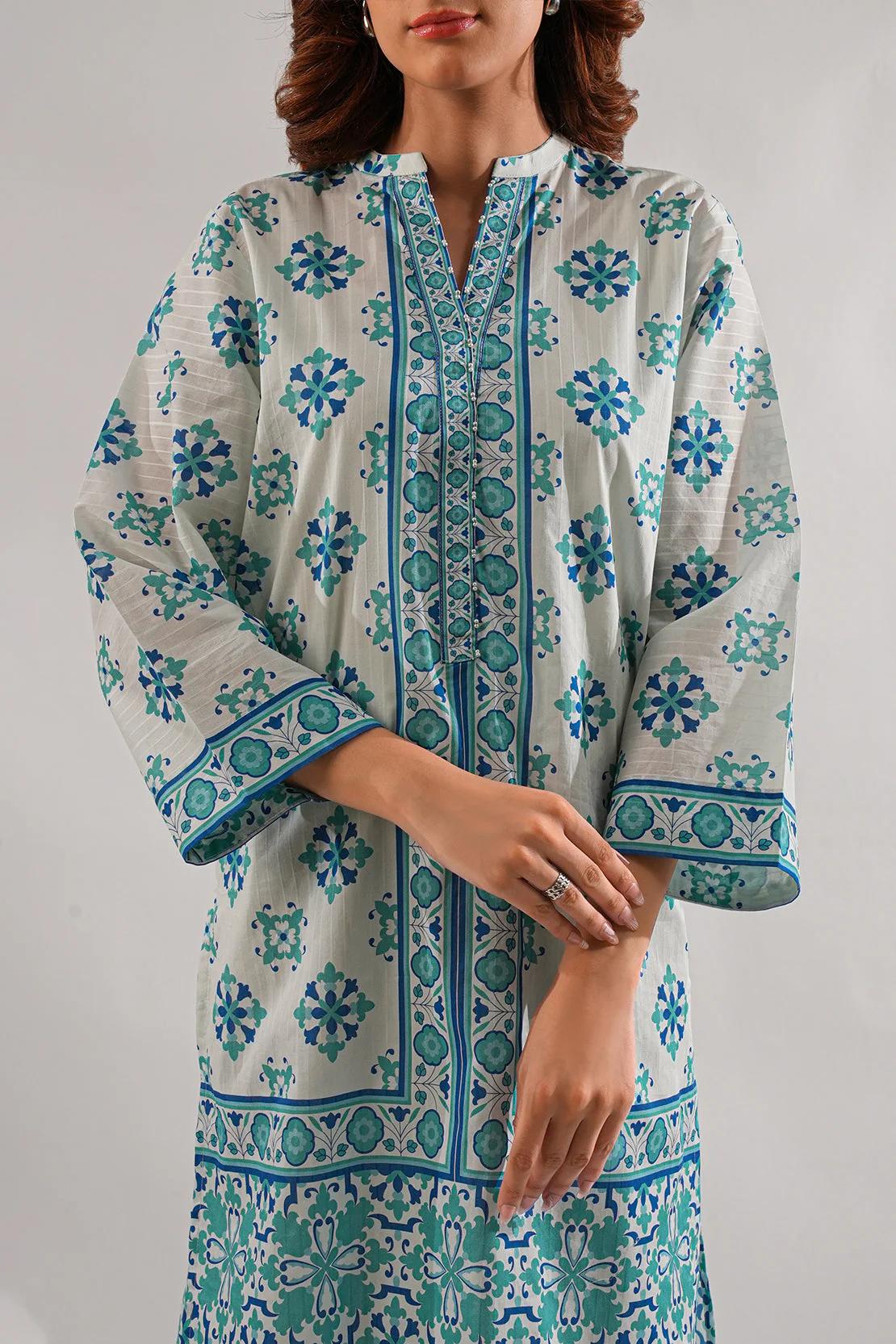 Printed Cotton Stitched 2 Piece (Shirt/Trouser)