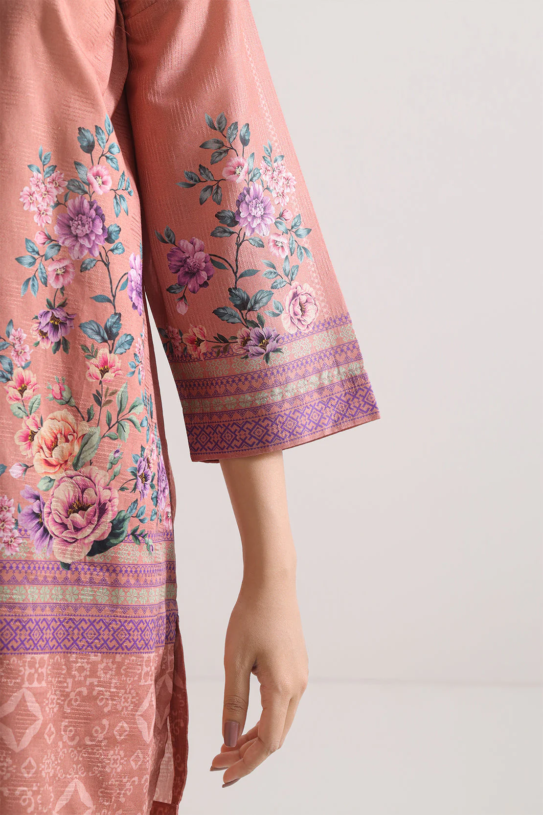 Printed Cotton Stitched 2 Piece (Shirt/Trouser) - Image 5