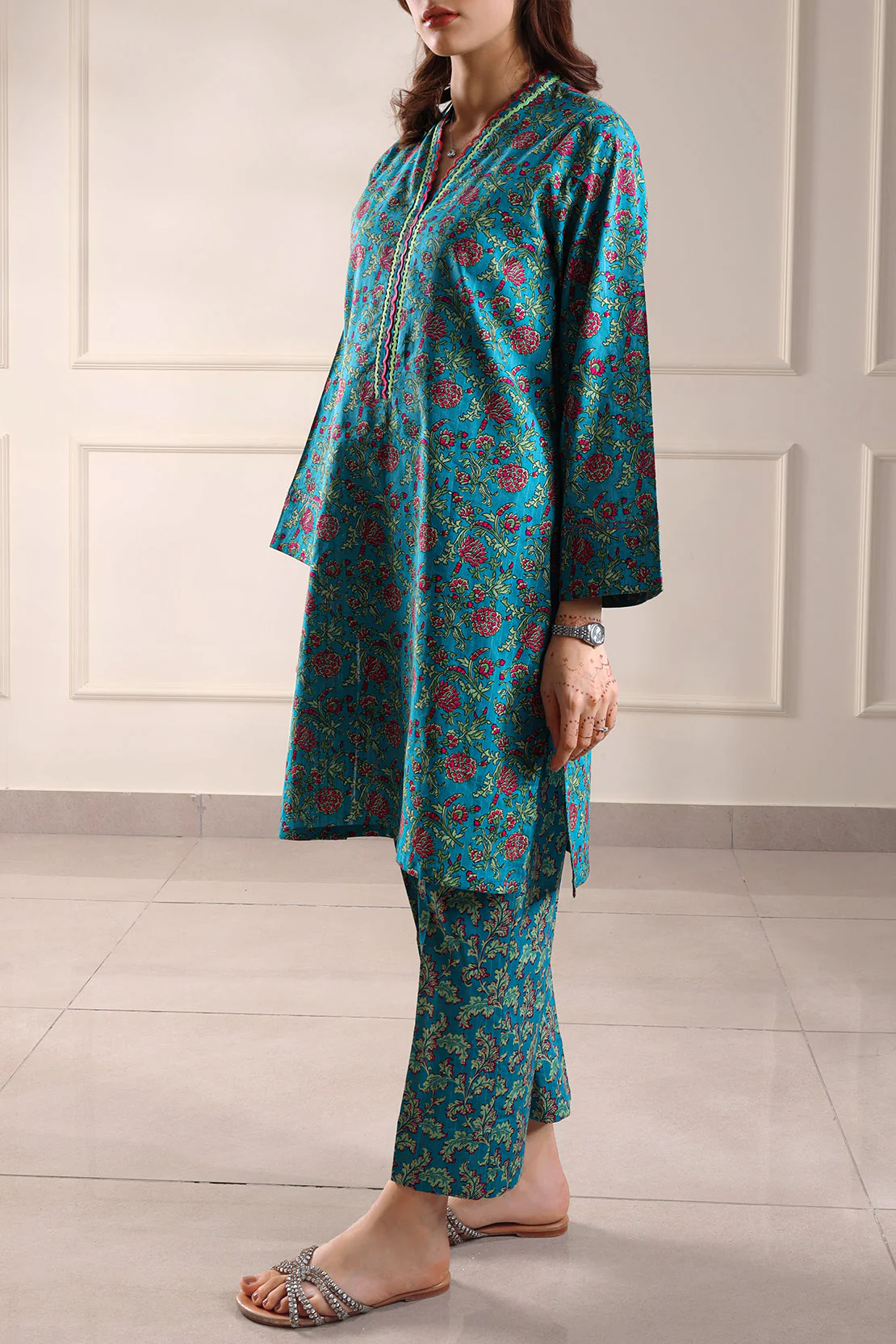 Printed Cotton Stitched Shirt - Image 4