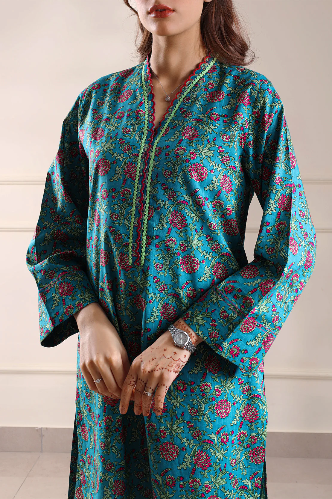 Printed Cotton Stitched Shirt - Image 5