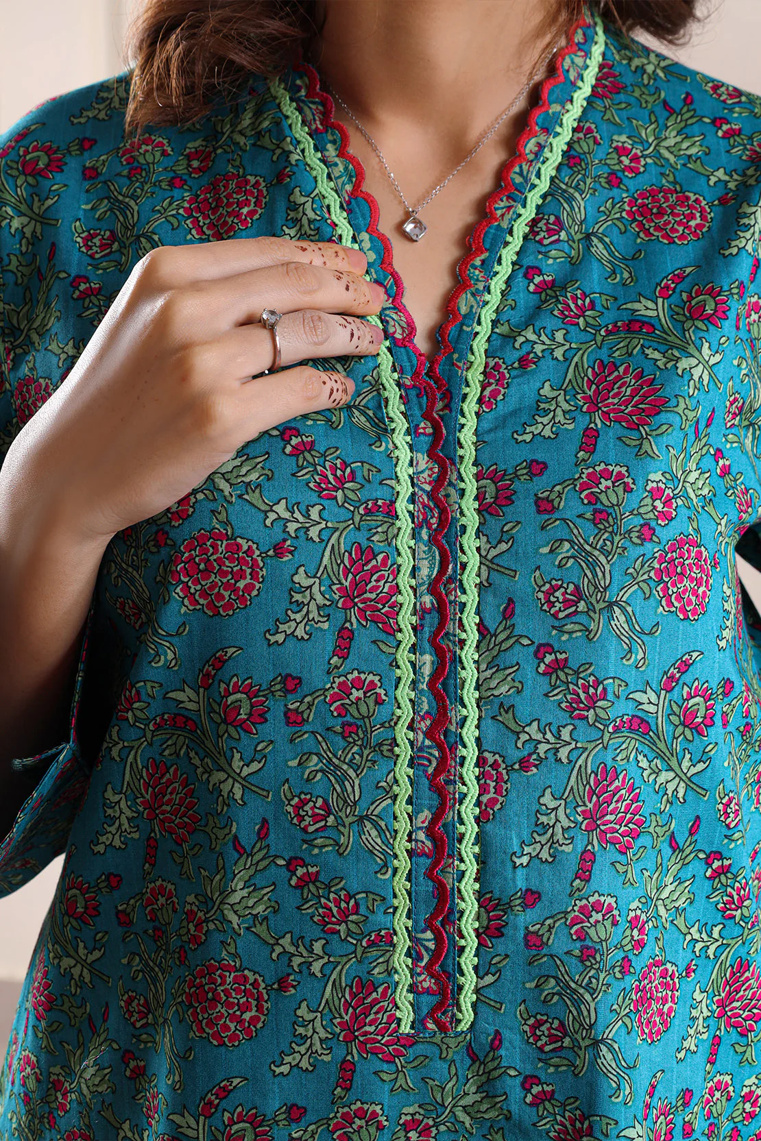 Printed Cotton Stitched Shirt - Image 6