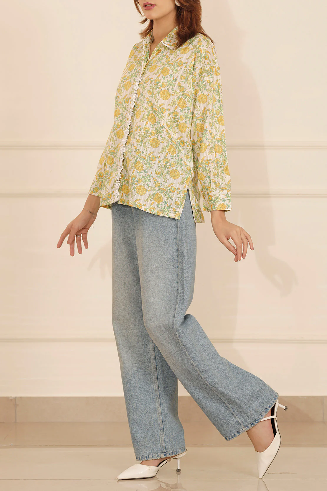 Printed Cotton Stitched Shirt - Image 3