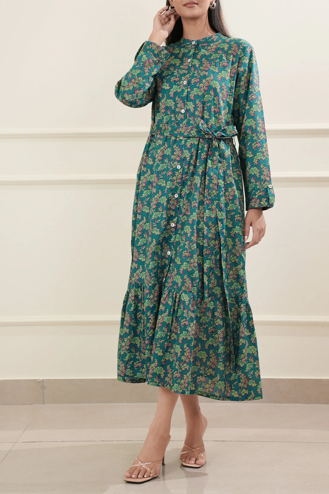 Printed Cotton Stitched Shirt