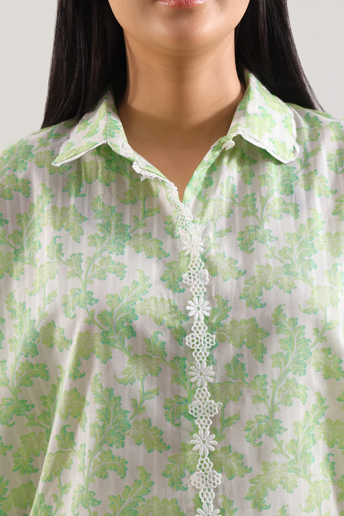 Printed Cotton Stitched Shirt - Image 3