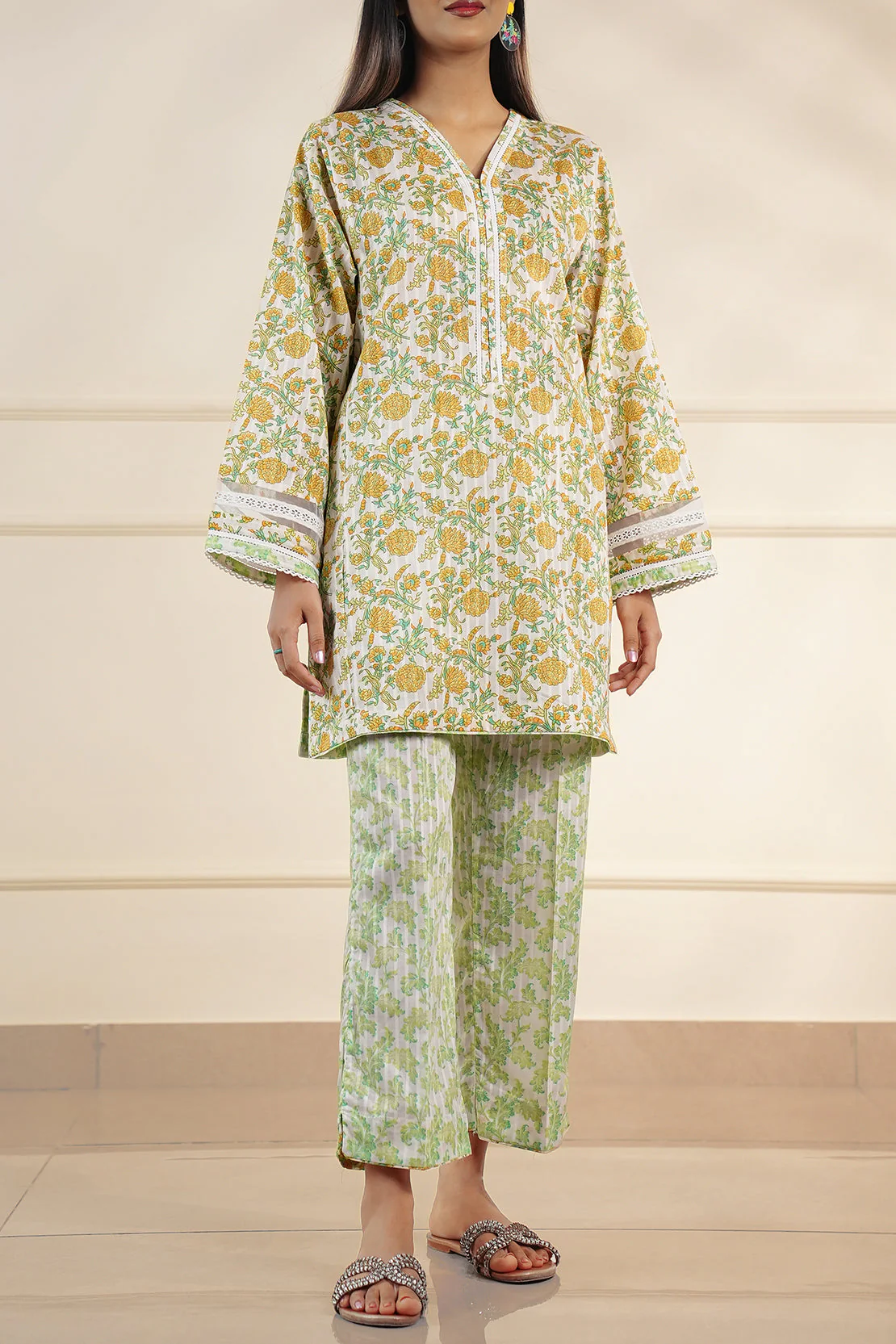 Printed Cotton Stitched Shirt - Image 2