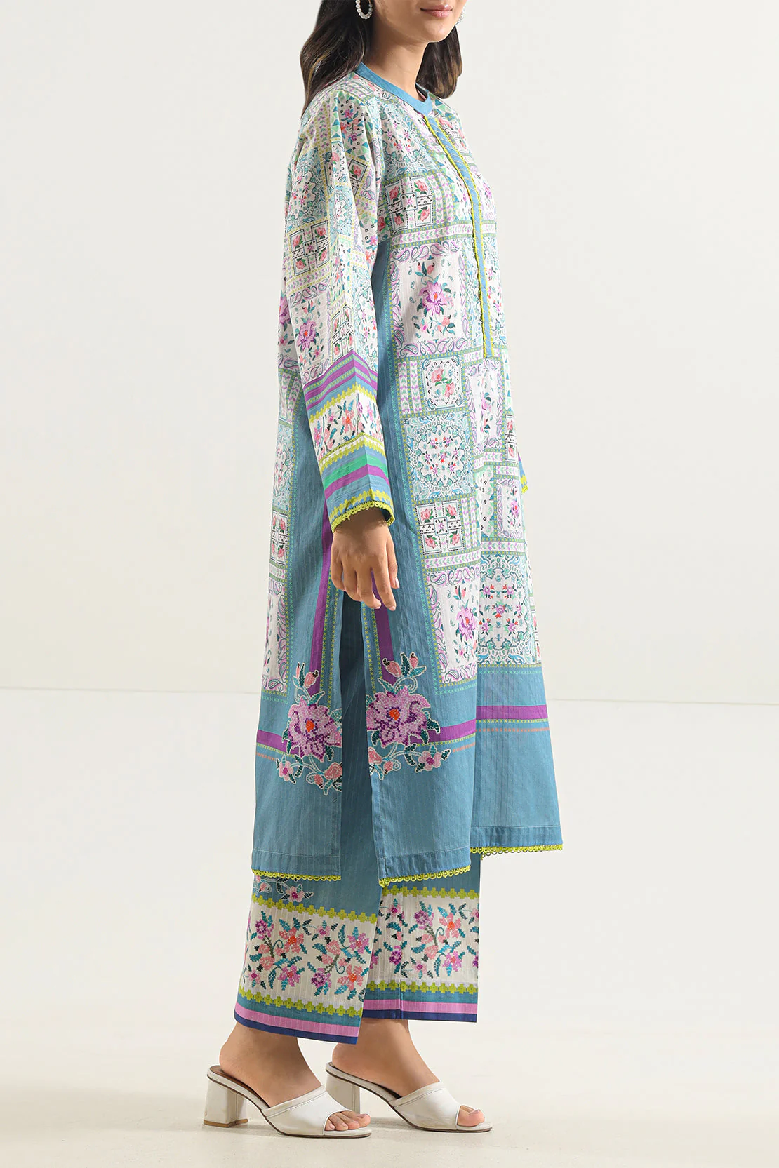 Printed Cotton Stitched Shirt - Image 2