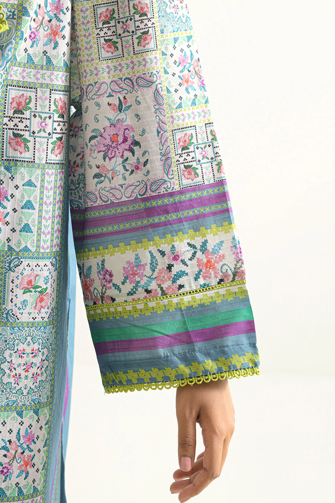 Printed Cotton Stitched Shirt - Image 4