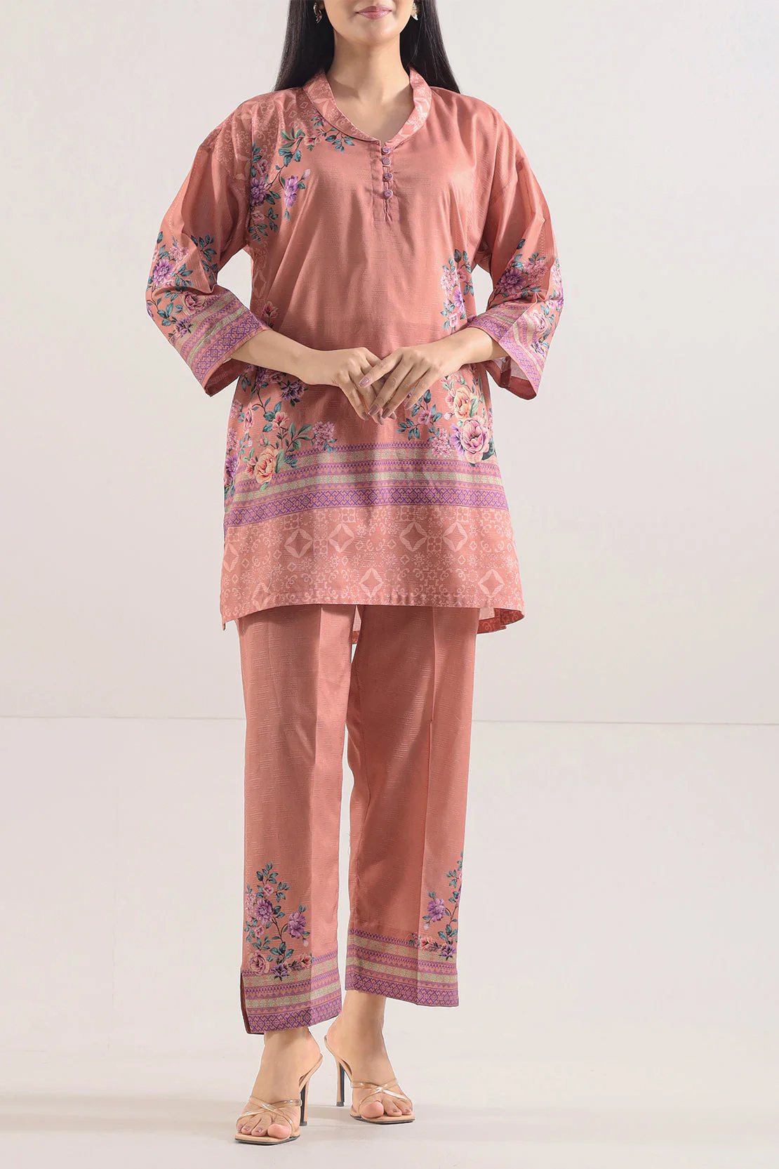 Printed Cotton Stitched Shirt - Image 3