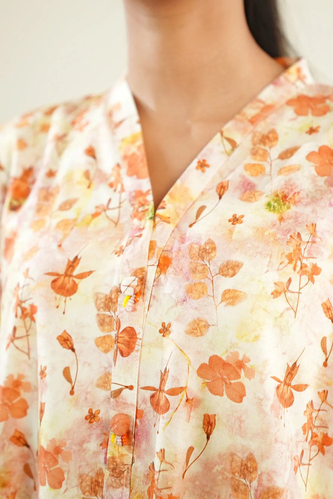 Printed Cotton Viscose Stitched 2 Piece (Shirt/Dupatta) - Image 5