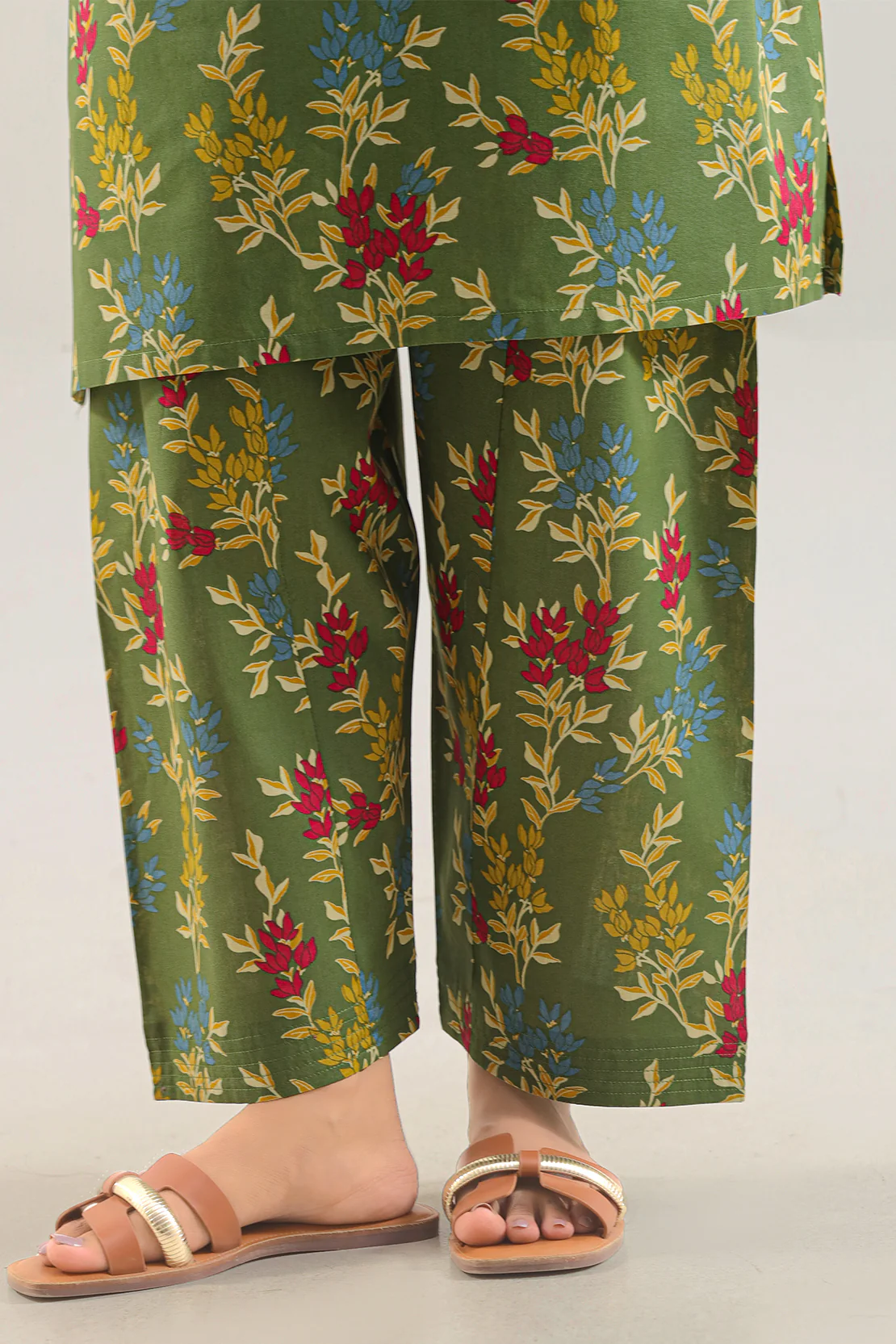 Printed Cotton Viscose Stitched 2 Piece (Shirt/Trouser) - Image 5