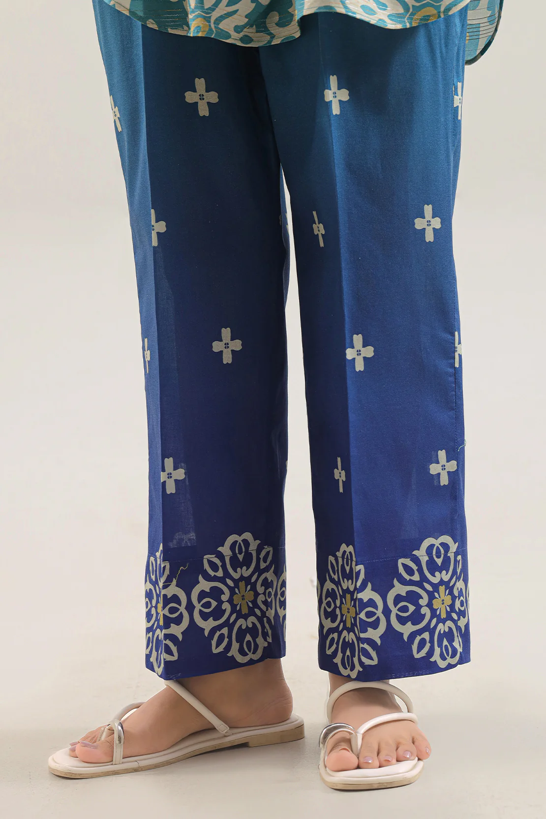 Printed Cotton Viscose Stitched 2 Piece (Shirt/Trouser) - Image 5