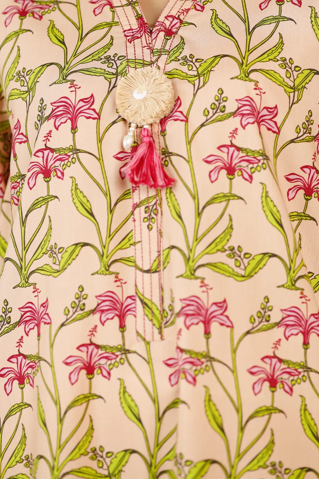 Printed Cotton Viscose Stitched 3 Piece - Image 5
