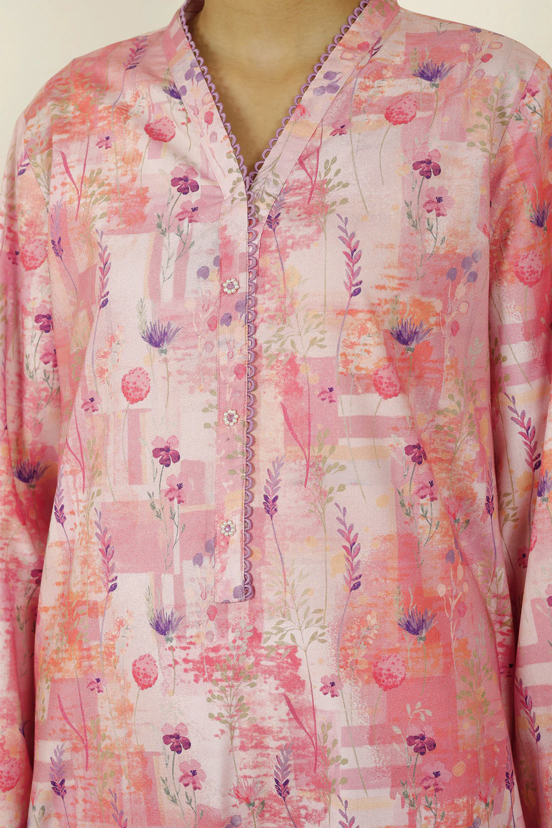 Printed Cotton Viscose Stitched Shirt - Image 4