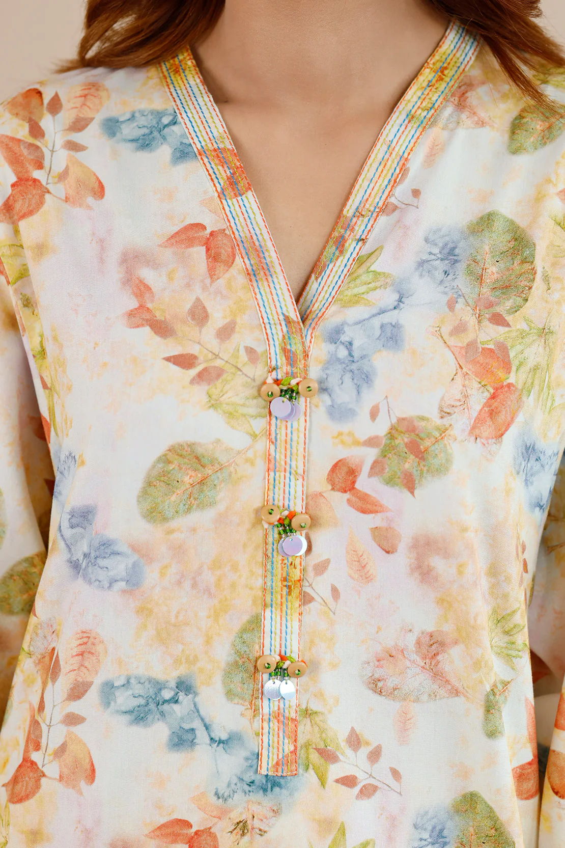 Printed Cotton Viscose Stitched Shirt - Image 5