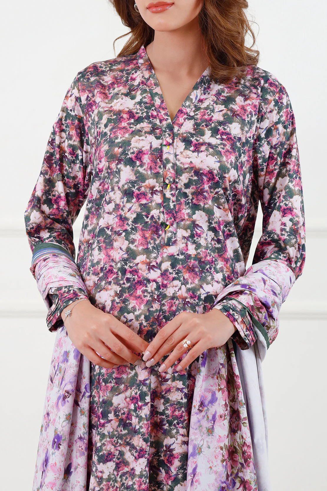 Printed Cotton Viscose Stitched Shirt - Image 3