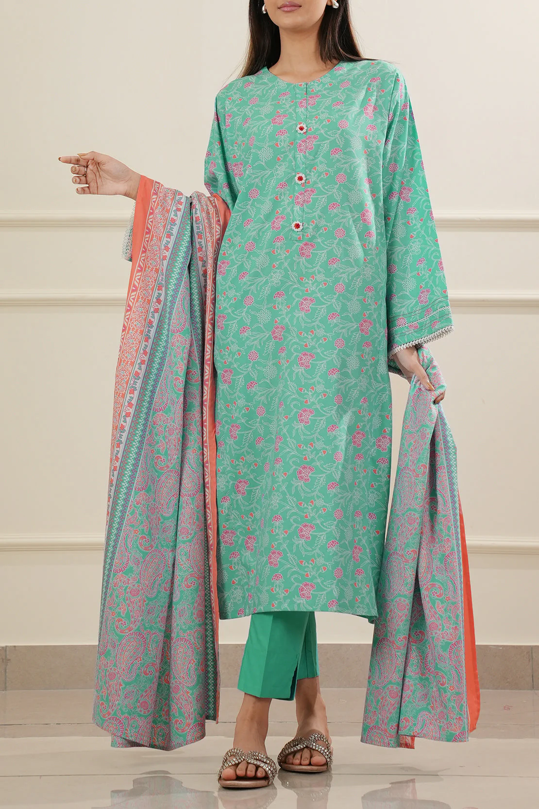 Printed Cotton Viscose Stitched Shirt - Image 4