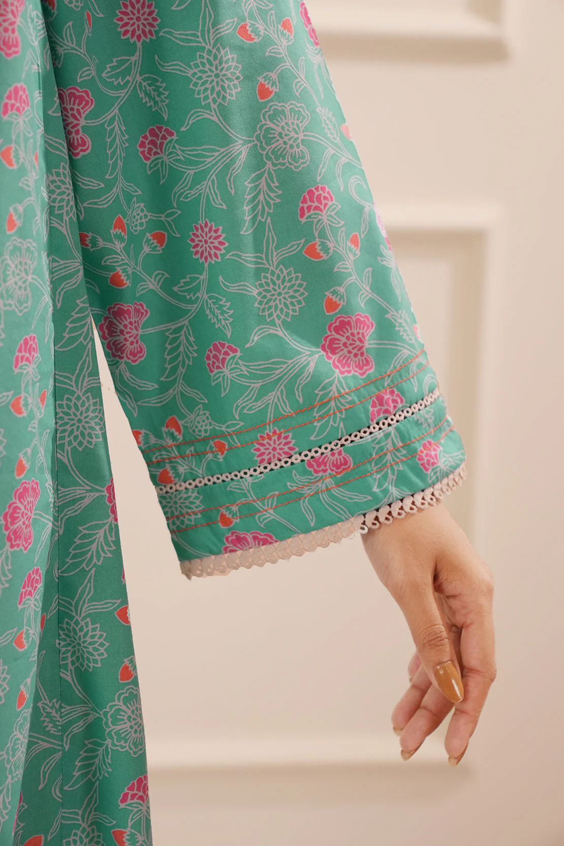 Printed Cotton Viscose Stitched Shirt - Image 5