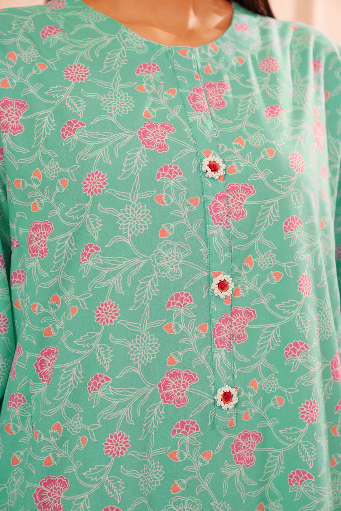 Printed Cotton Viscose Stitched Shirt - Image 6