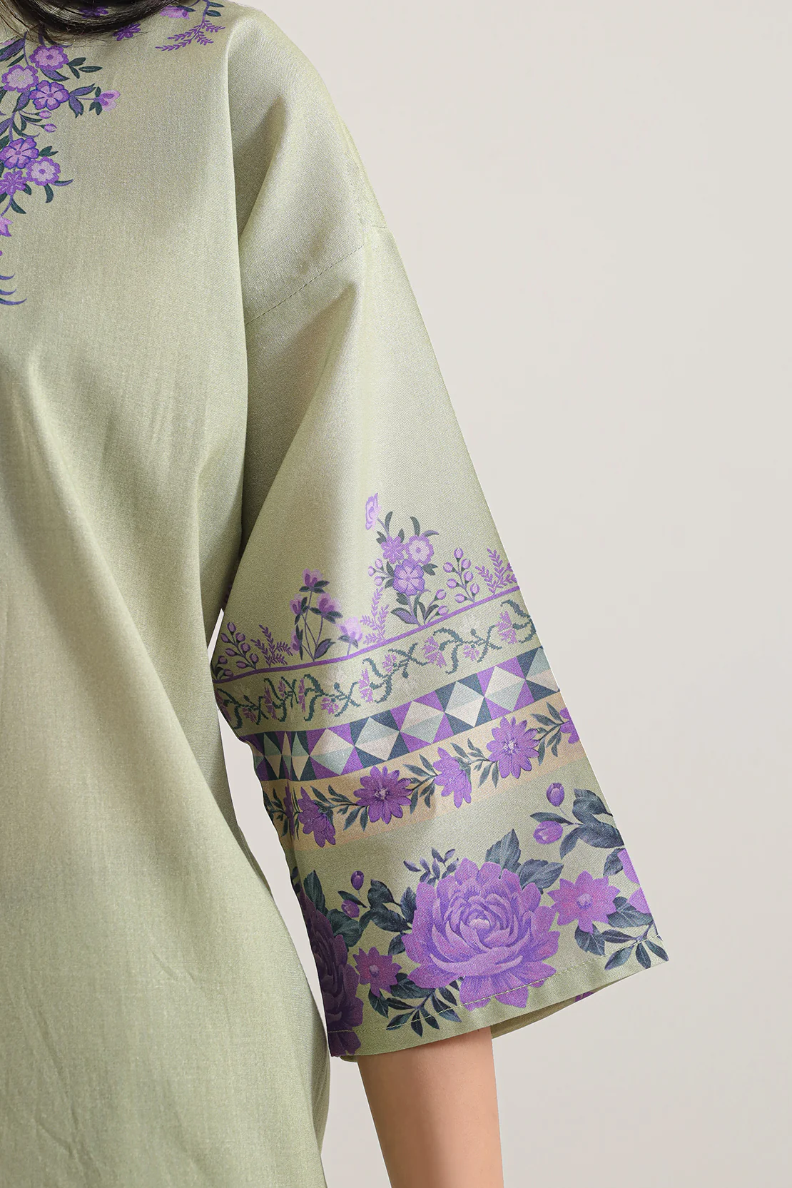 Printed Cotton Viscose Stitched Shirt - Image 4