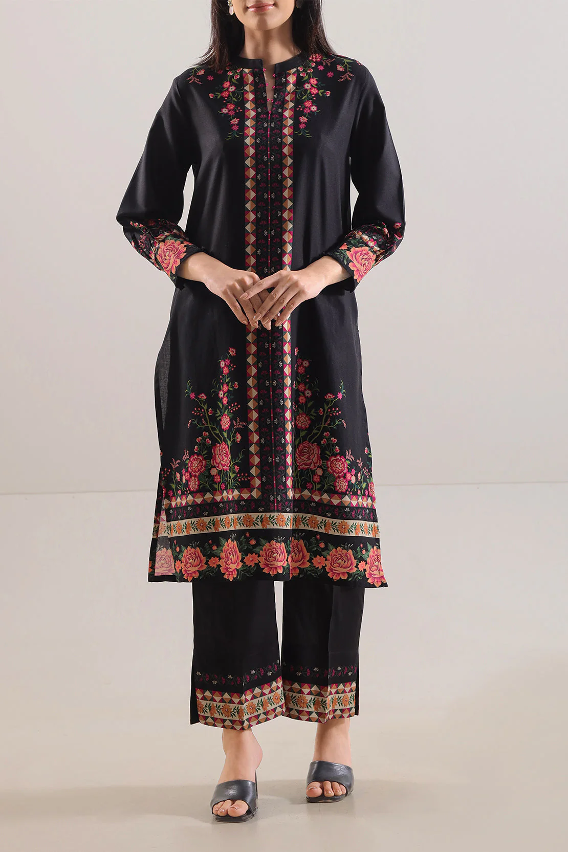 Printed Cotton Viscose Stitched Shirt