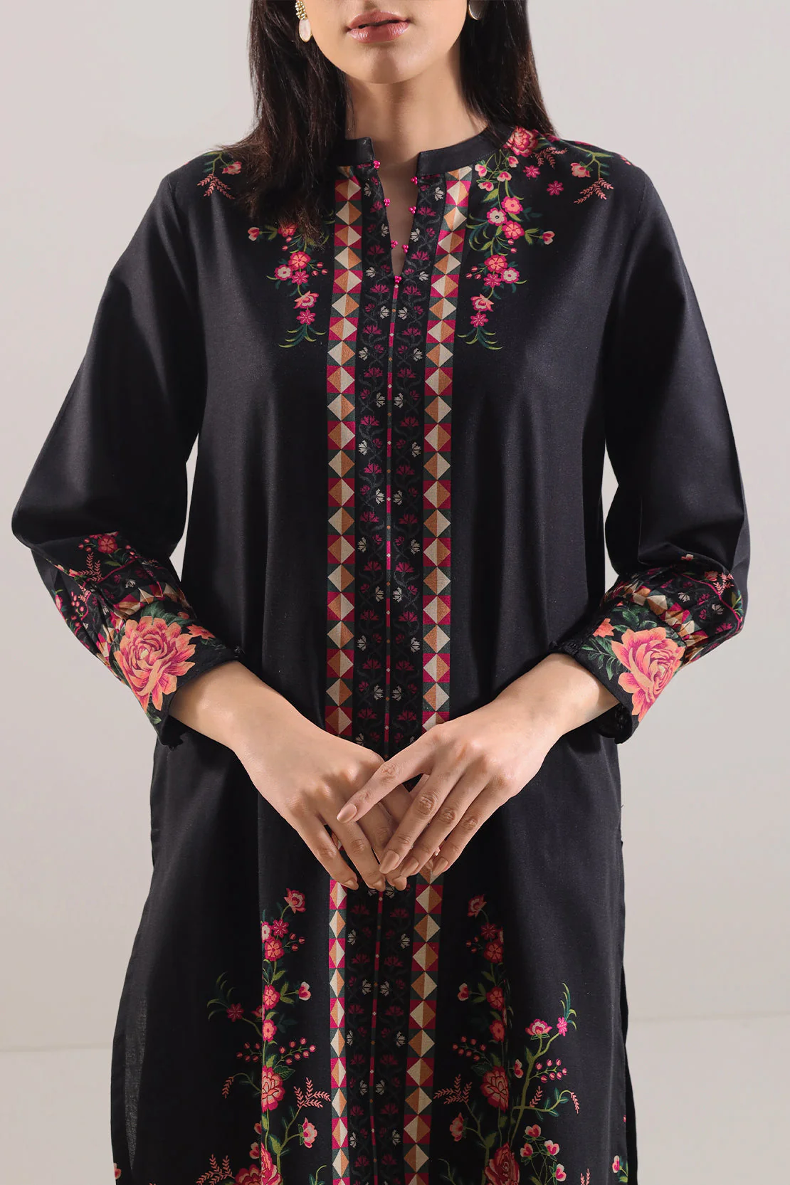 Printed Cotton Viscose Stitched Shirt - Image 3