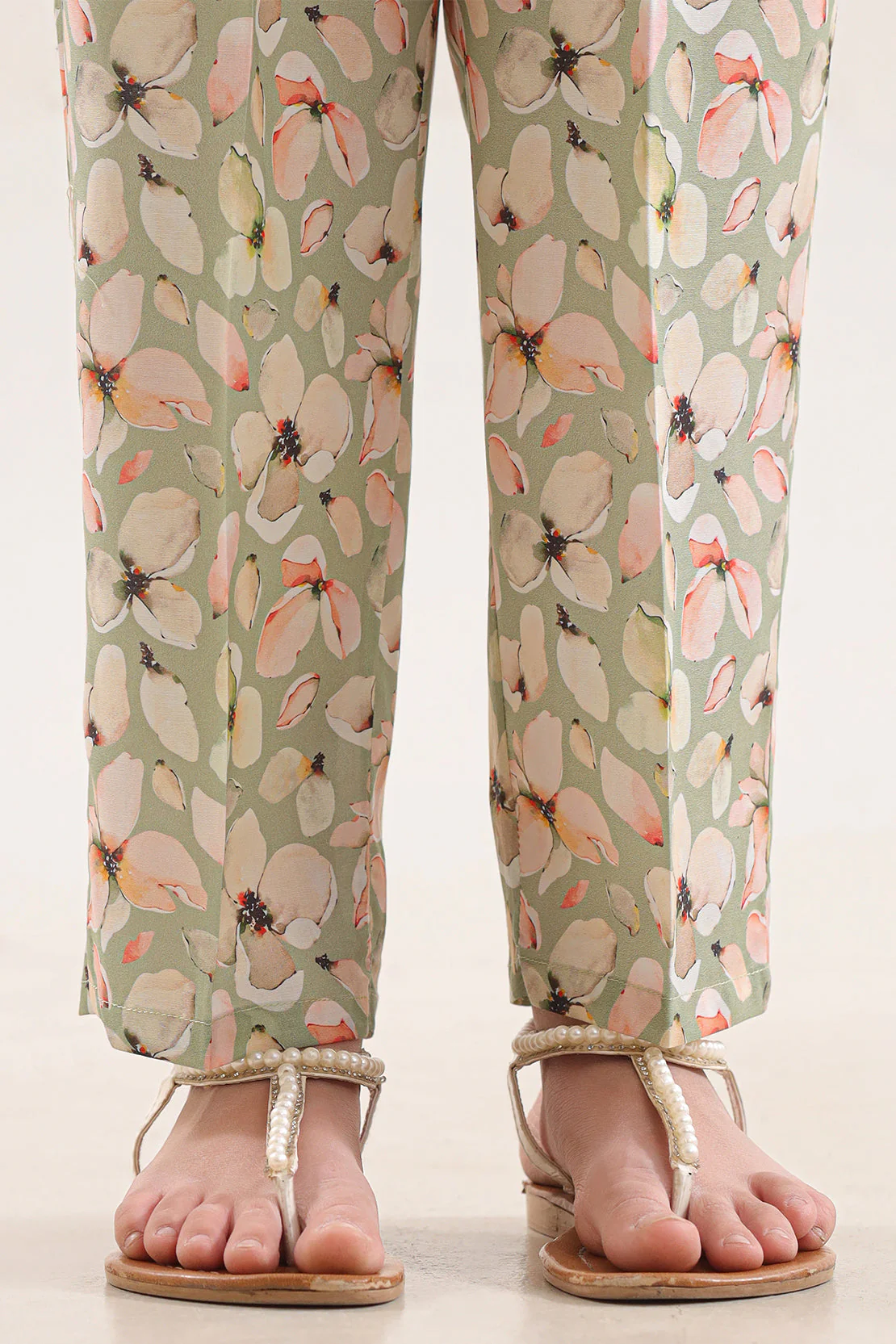 Printed Dobby Self Pant for kids