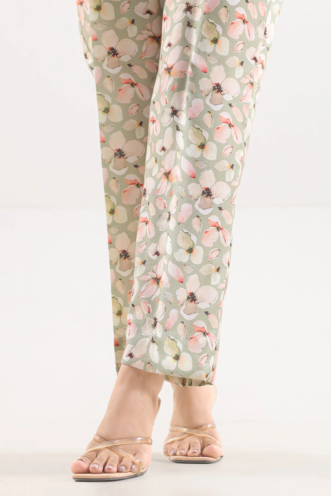Printed Dobby Self Pants - Image 3