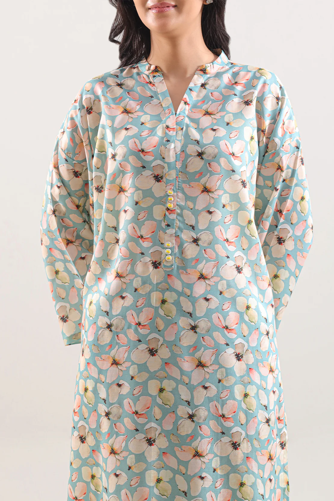 Printed Dobby Self Stitched 2 Piece (Shirt/Trouser) - Image 2