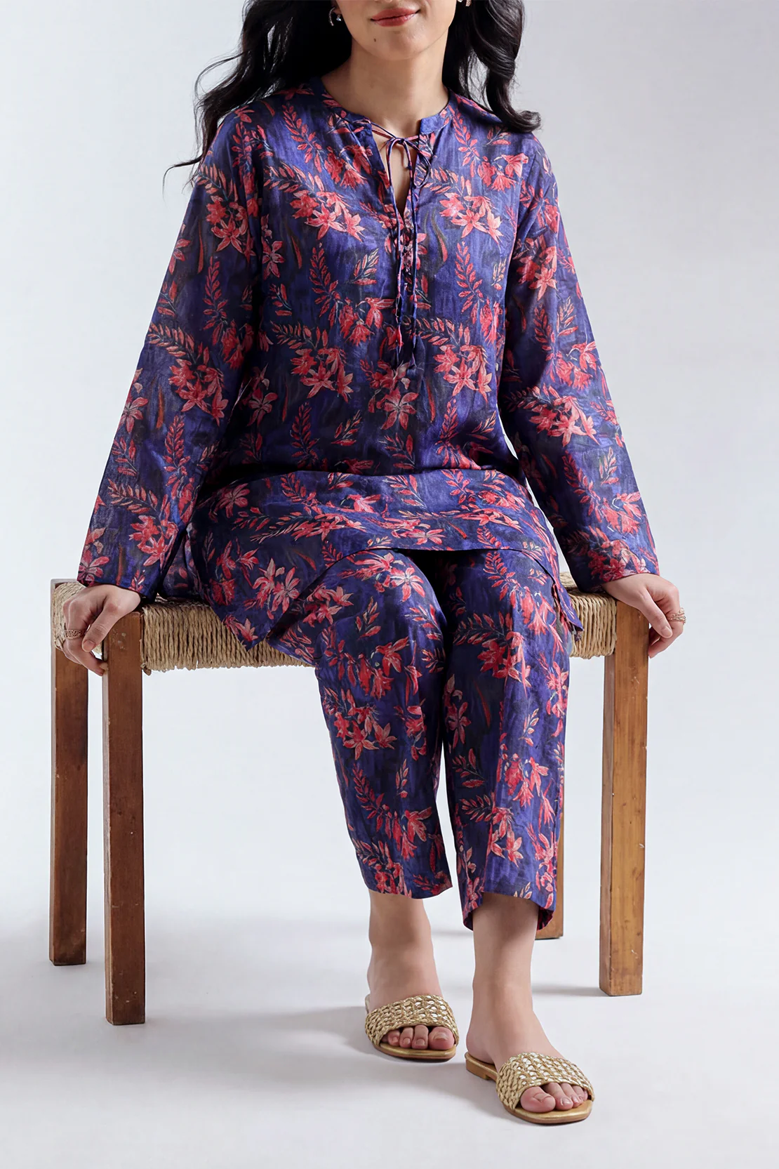 Printed Dobby Self Stitched 2 Piece (Shirt/Trouser)