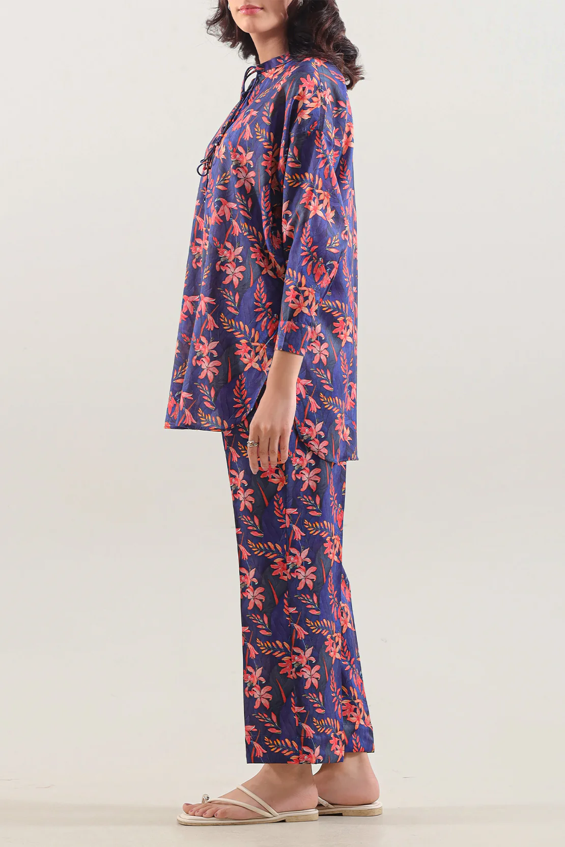 Printed Dobby Self Stitched 2 Piece (Shirt/Trouser) - Image 3