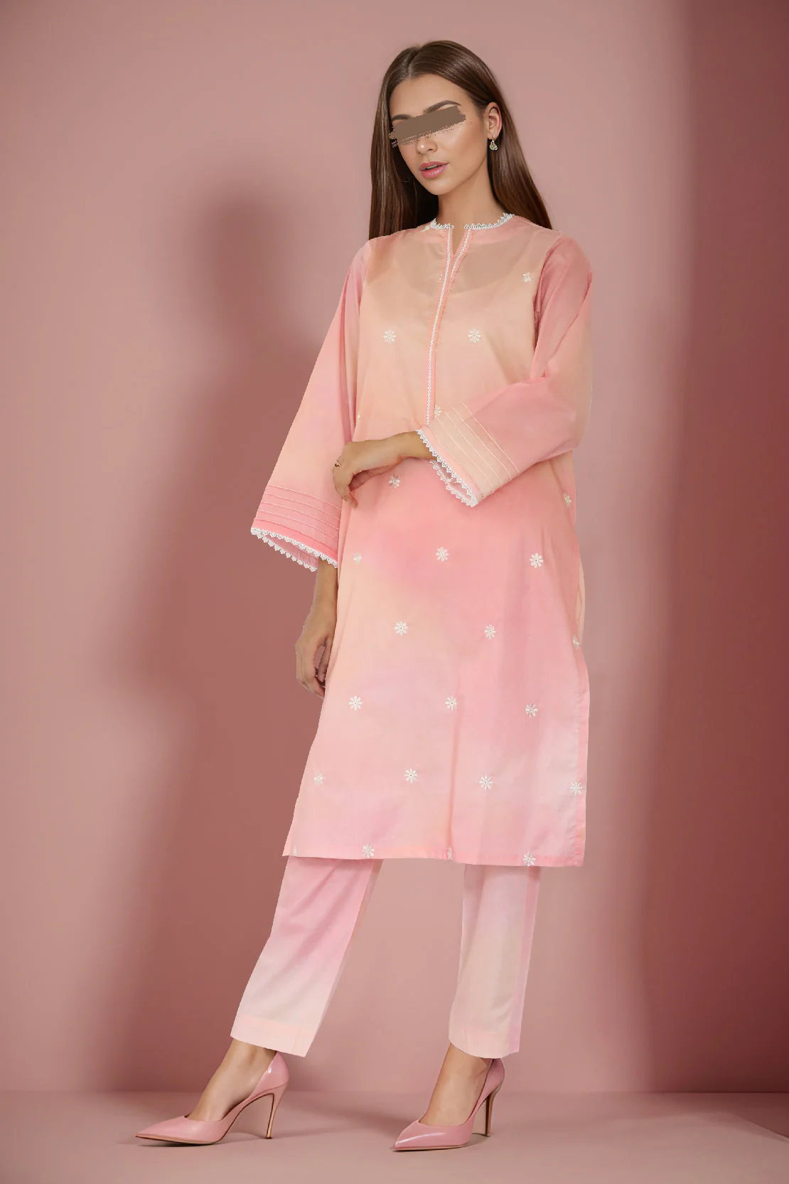 Printed Embroidered Cambric Stitched 2 Piece (Shirt/Trouser)