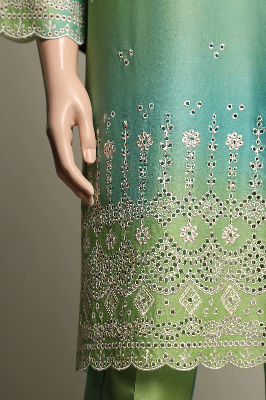 Printed Emb Cambric Stitched 2 Piece (Shirt/Trouser) - Image 4