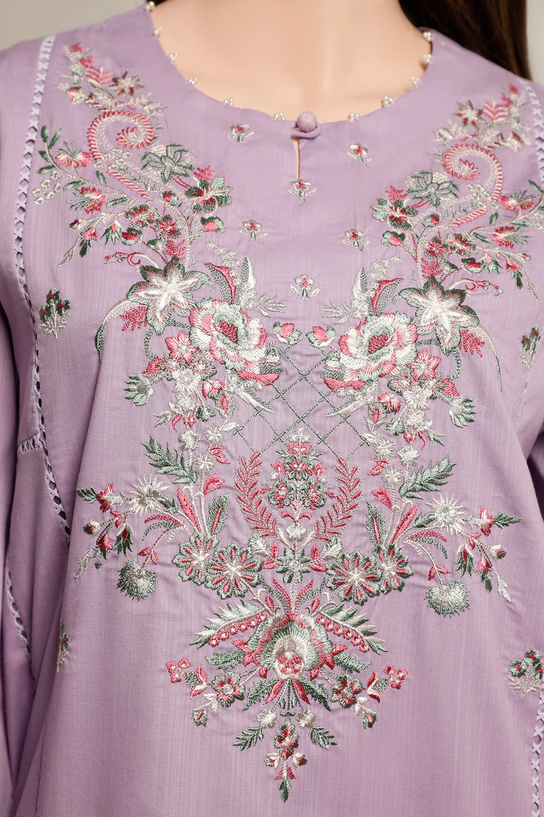 Printed Emb Lawn Stitched 2 Piece (Shirt/Dupatta) - Image 3