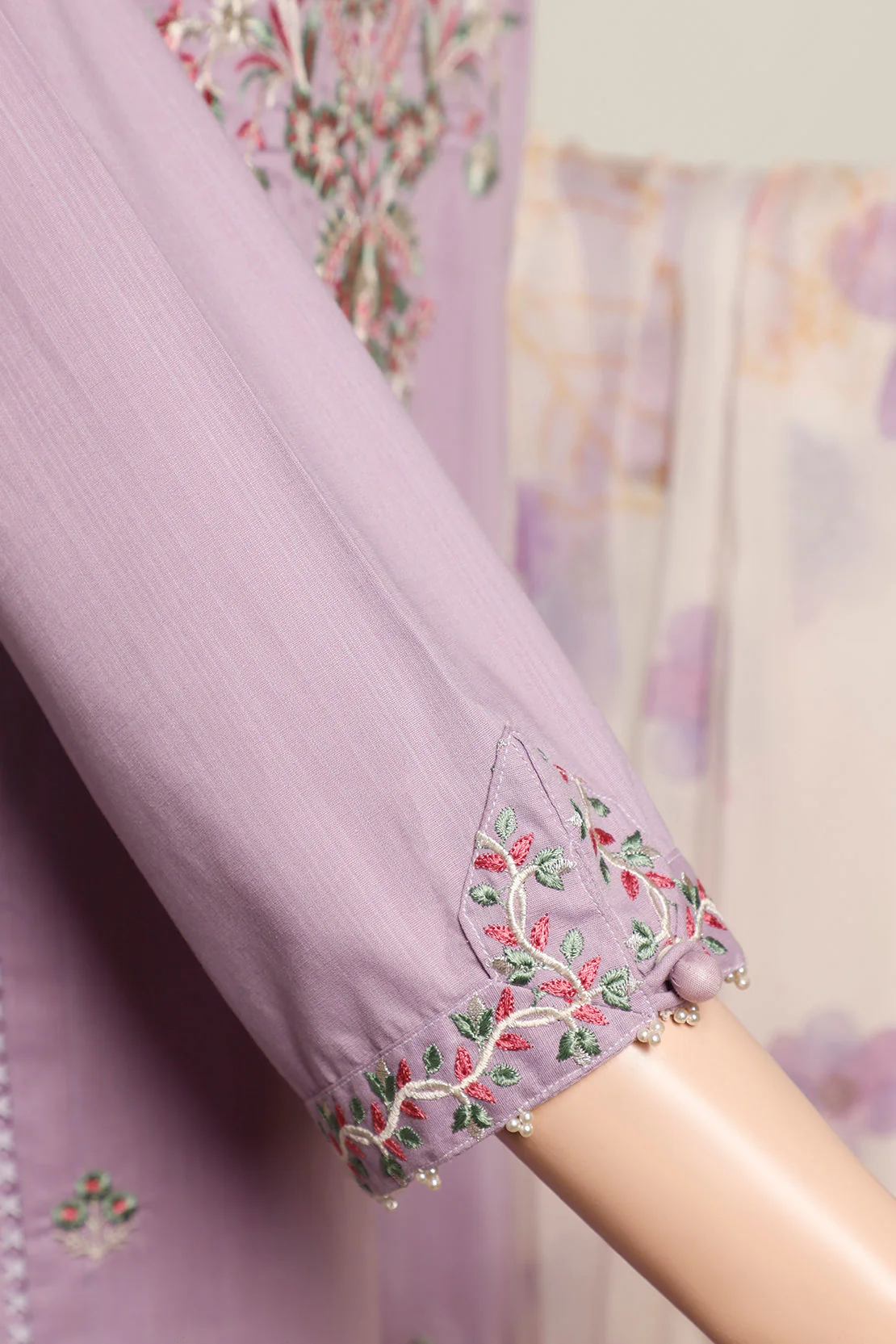 Printed Emb Lawn Stitched 2 Piece (Shirt/Dupatta) - Image 4