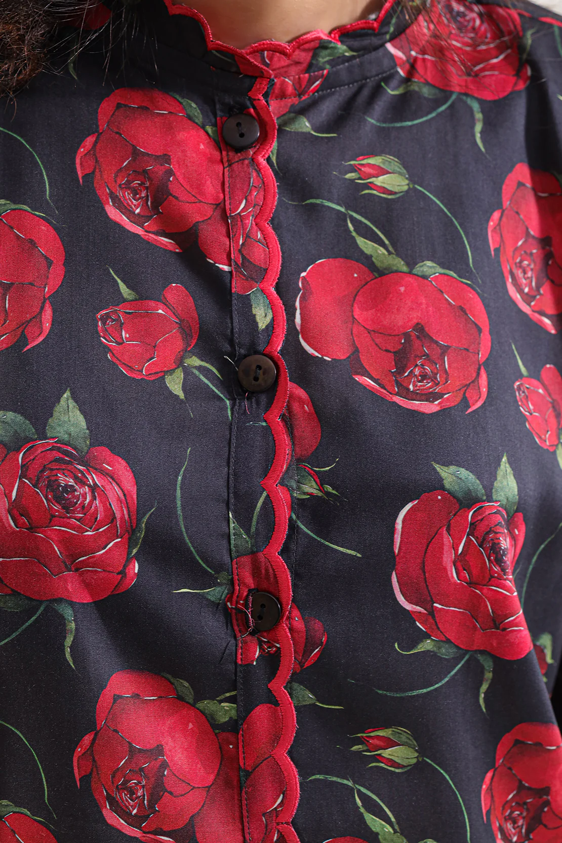 Printed Embroidered Arabic Lawn Stitched 2 Piece (Shirt/Trouser) - Image 4
