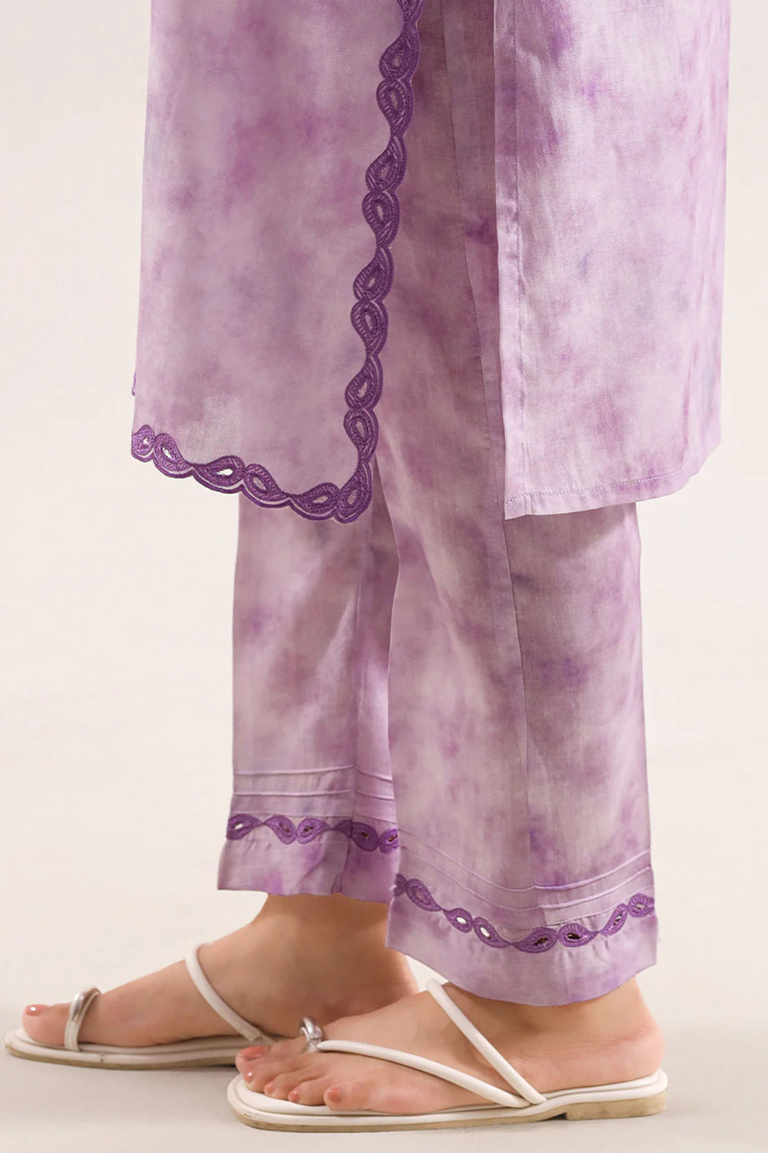 Printed Embroidered Arabic Lawn Stitched 2 Piece (Shirt/Trouser) - Image 5