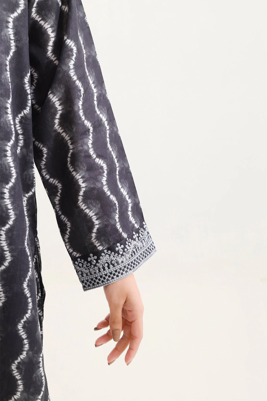 Printed Embroidered Arabic Lawn Stitched 2 Piece (Shirt/Trouser) - Image 5