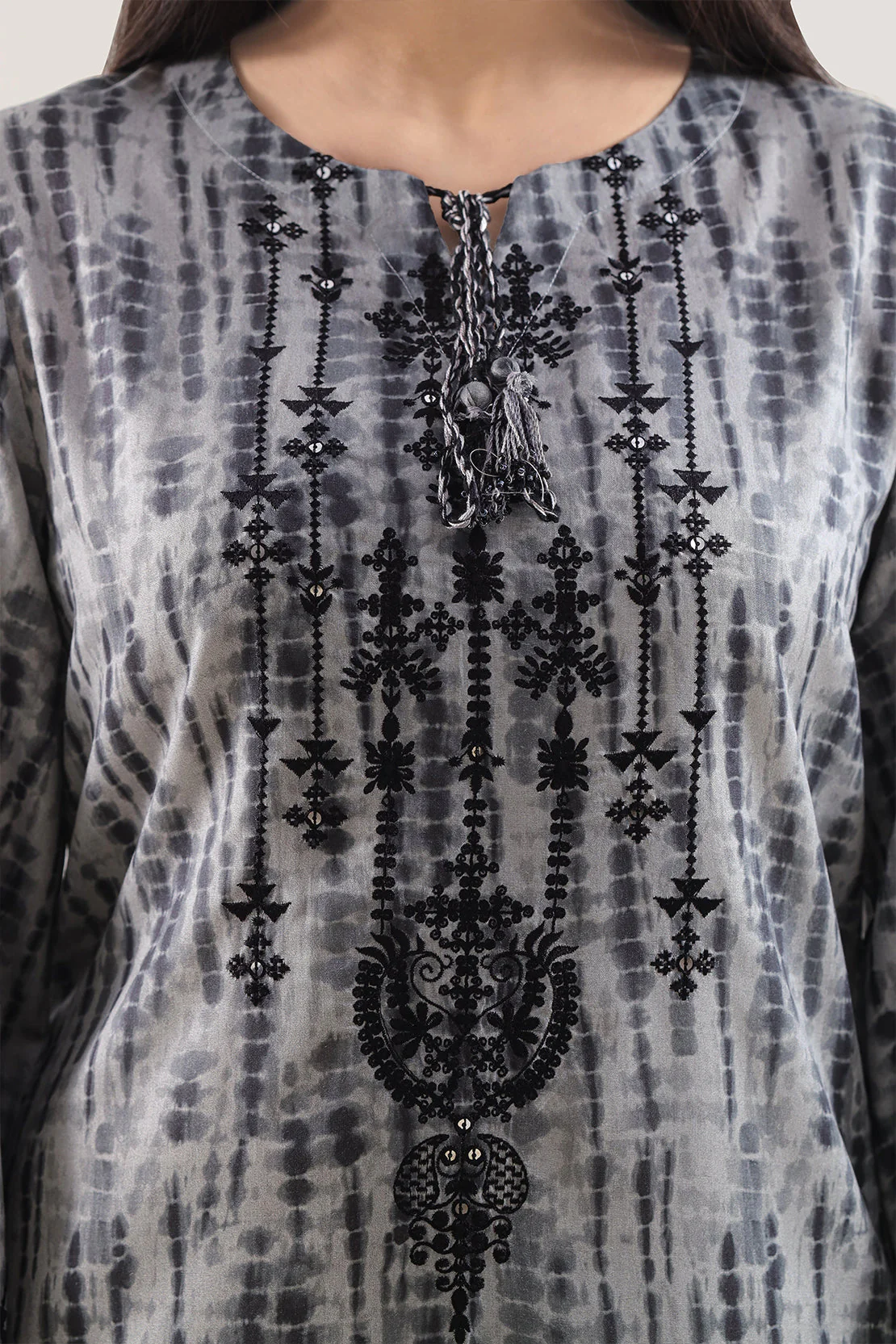 Printed Embroidered Arabic Lawn Stitched 2 Piece (Shirt/Trouser) - Image 3