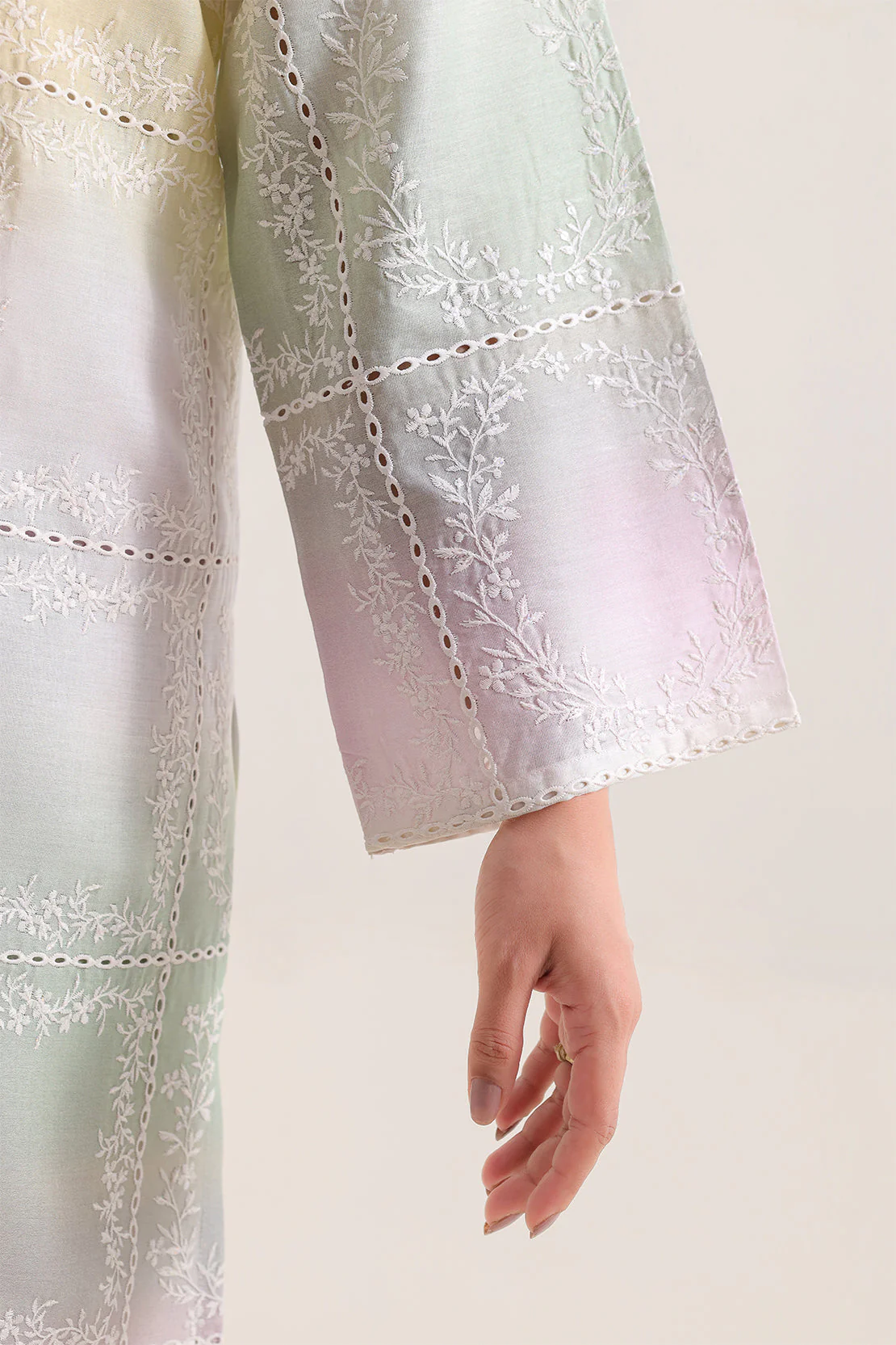 Printed Embroidered Arabic Lawn Stitched 2 Piece (Shirt/Trouser) - Image 4