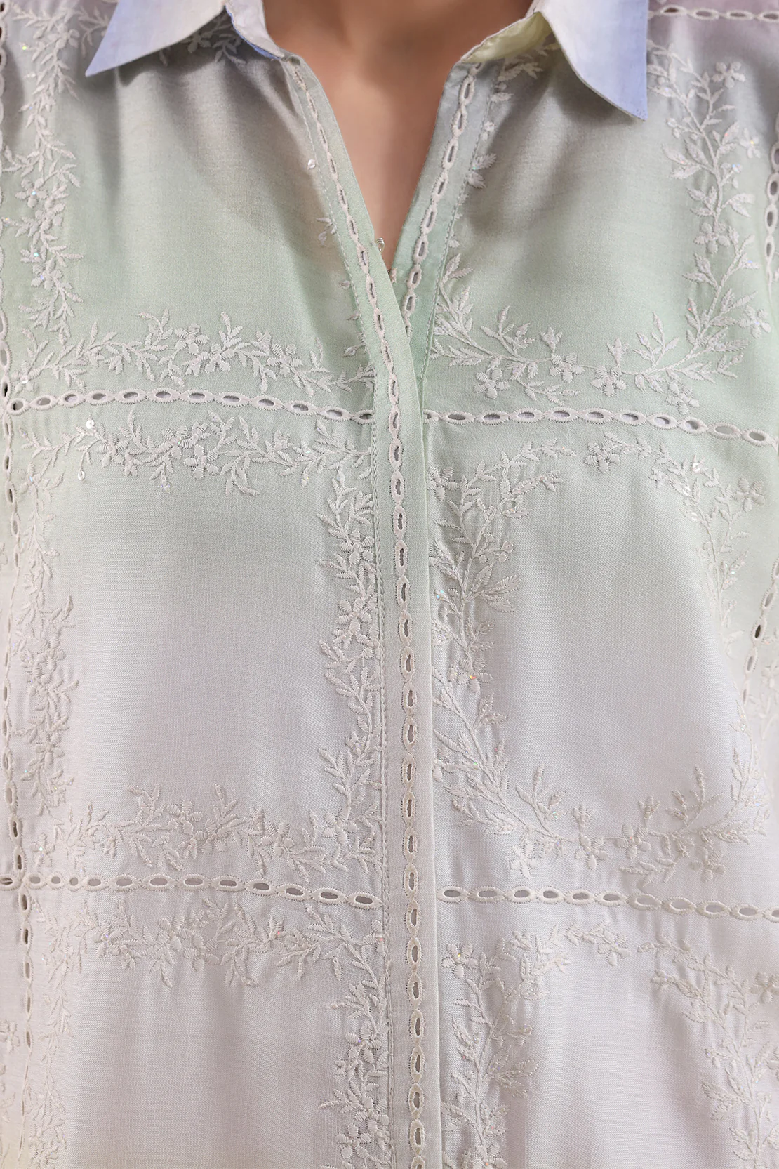Printed Embroidered Arabic Lawn Stitched 2 Piece (Shirt/Trouser) - Image 3