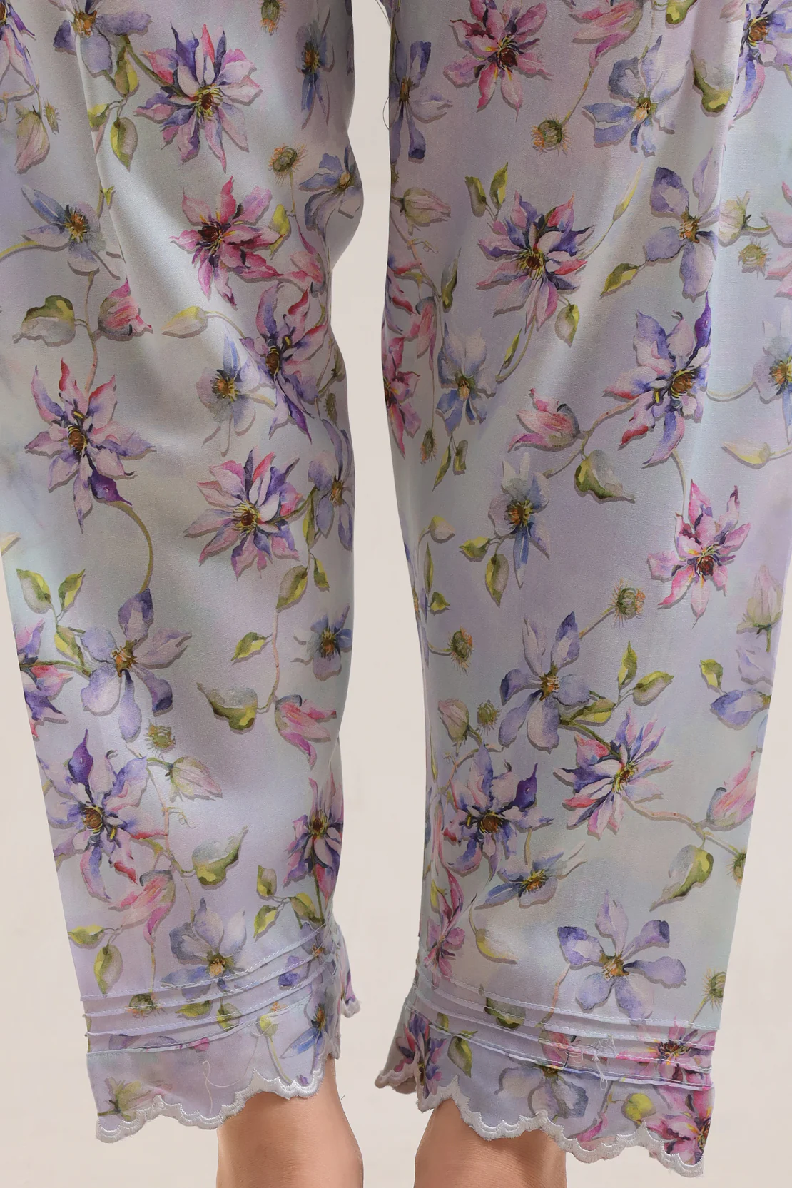 Printed Embroidered Arabic Lawn Stitched 2 Piece (Shirt/Trouser) - Image 5
