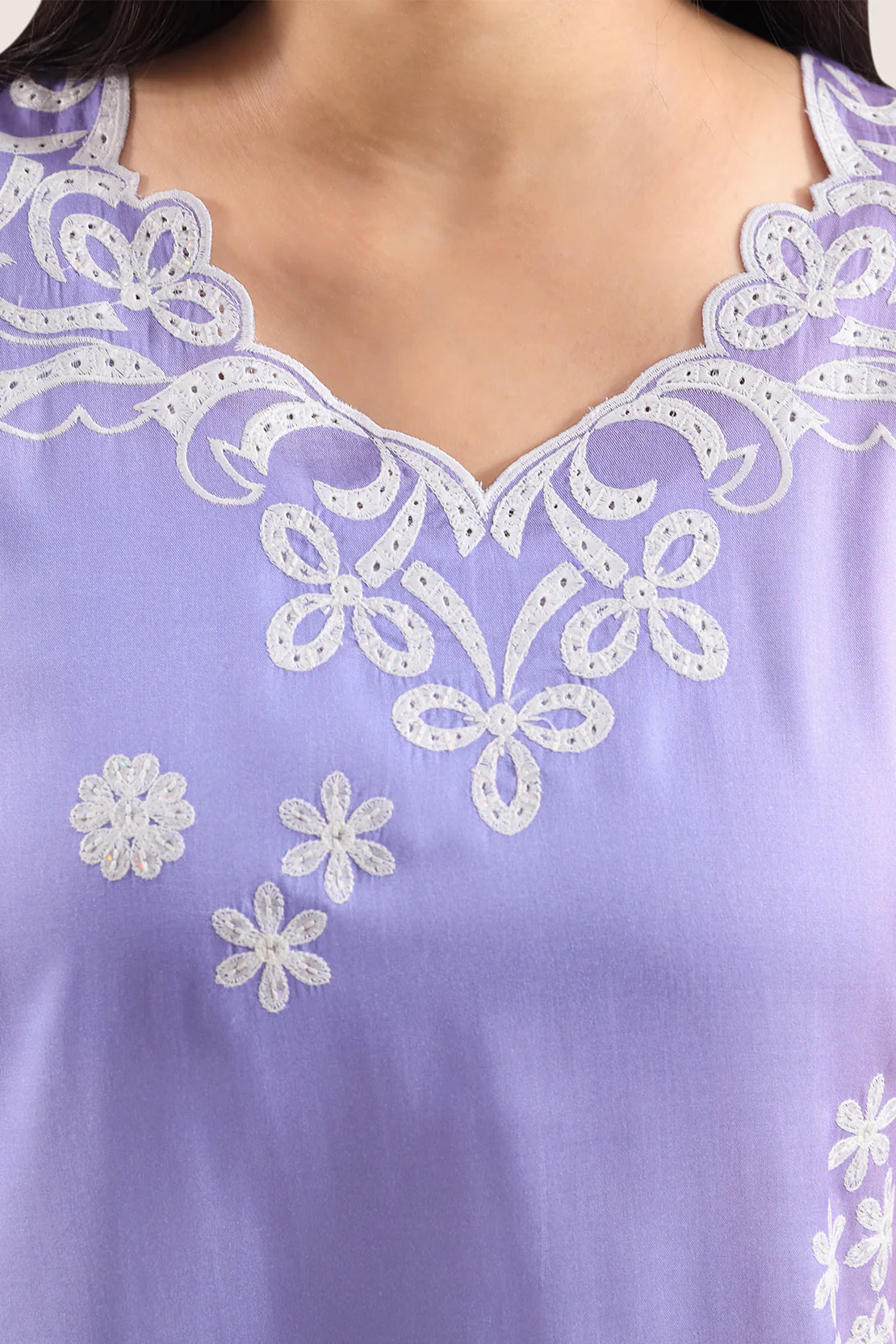 Printed Embroidered Arabic Lawn Stitched 2 Piece (Shirt/Trouser) - Image 3