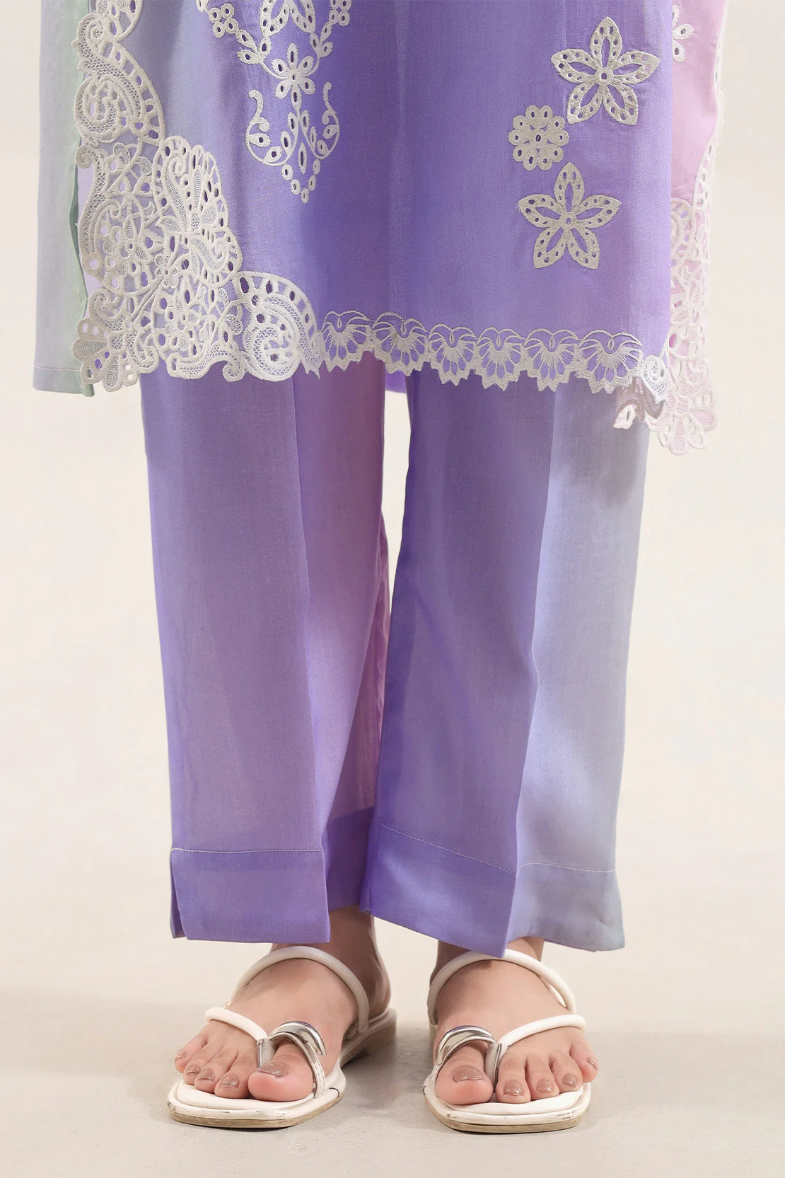 Printed Embroidered Arabic Lawn Stitched 2 Piece (Shirt/Trouser) - Image 5