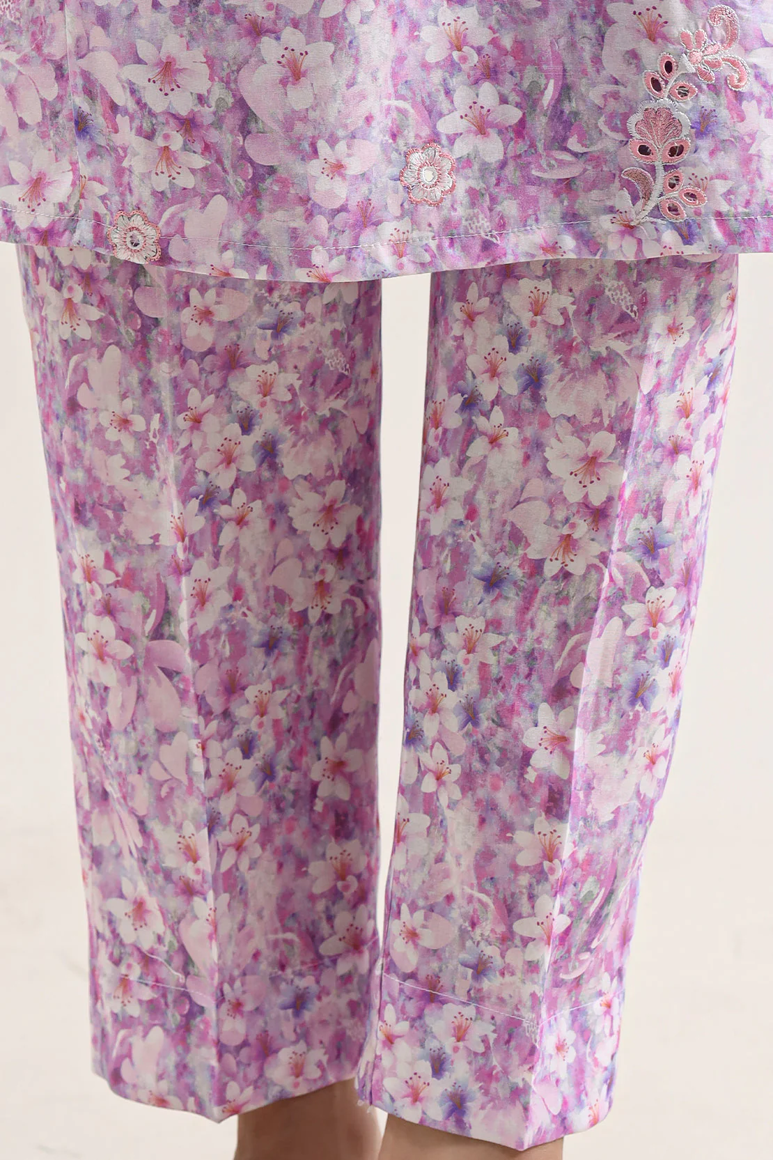 Printed Embroidered Arabic Lawn Stitched 2 Piece (Shirt/Trouser) - Image 5