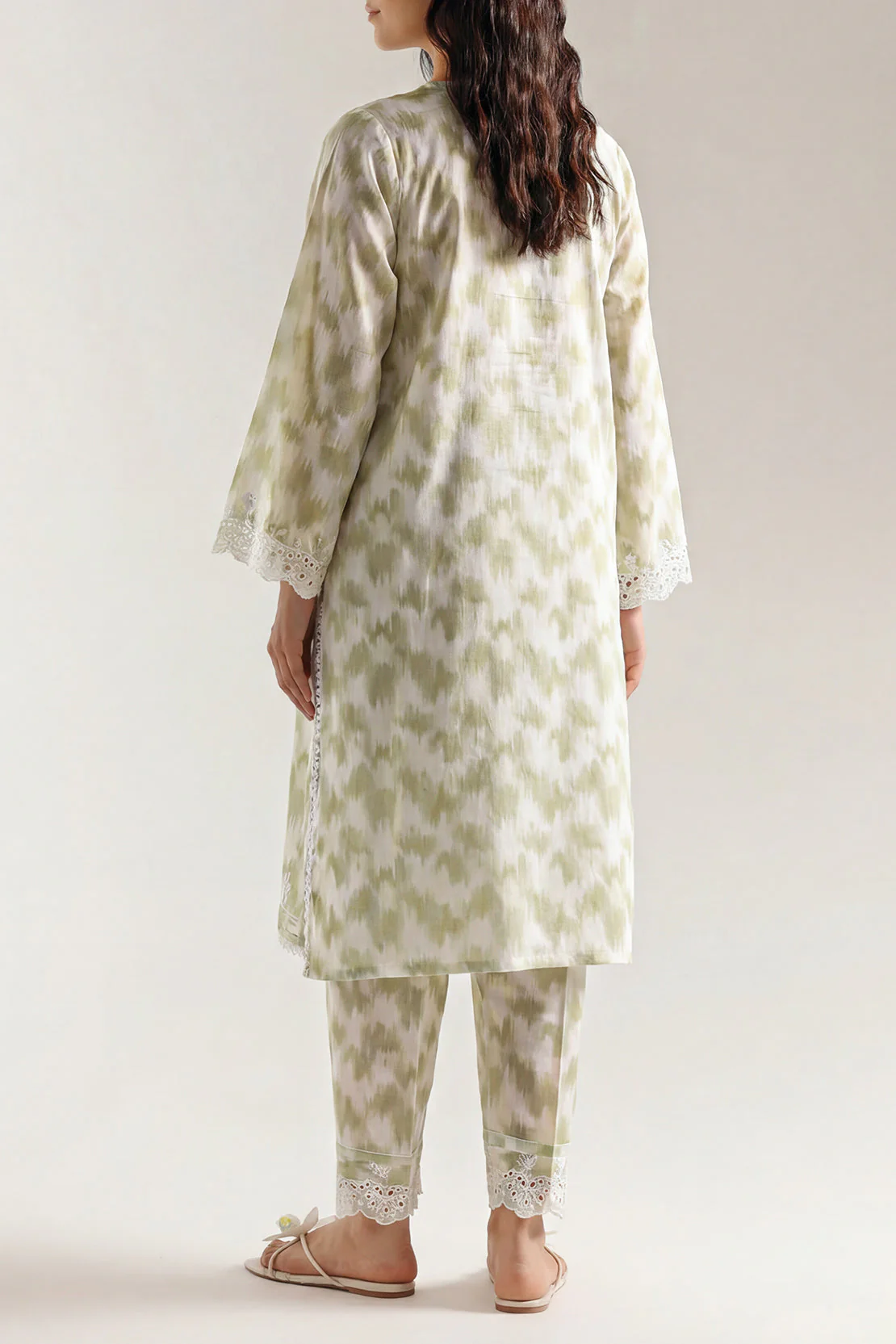 Printed Embroidered Arabic Lawn Stitched 2 Piece (Shirt/Trouser) - Image 4
