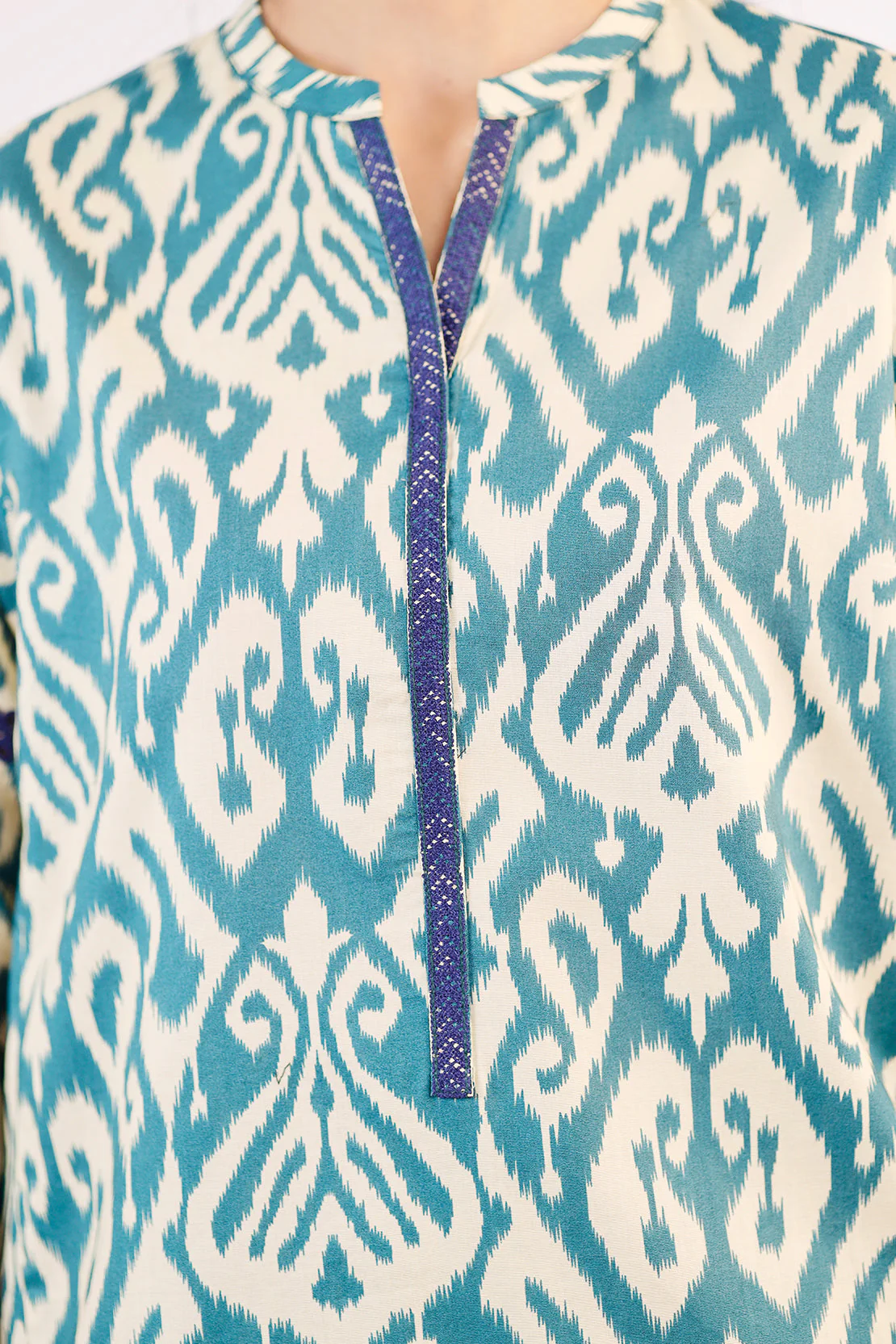 Printed Embroidered Cambric Stitched 2 Piece (Shirt/Trouser) - Image 5