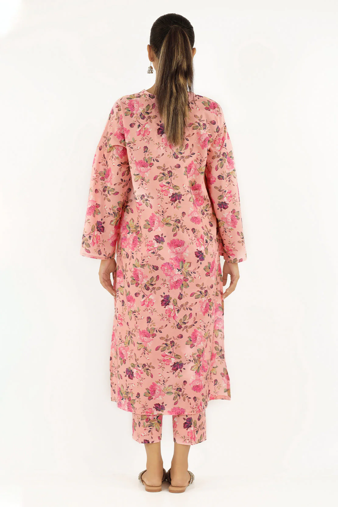 Printed Embroidered Cambric Stitched 2 Piece (Shirt/Trouser) - Image 2